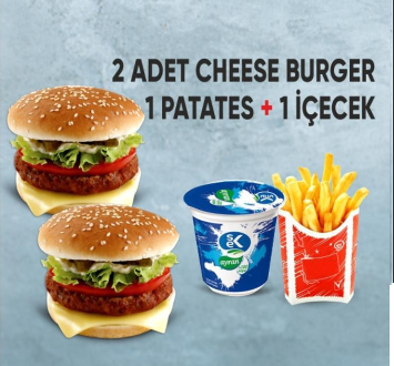 2'li Cheeseburger Menü