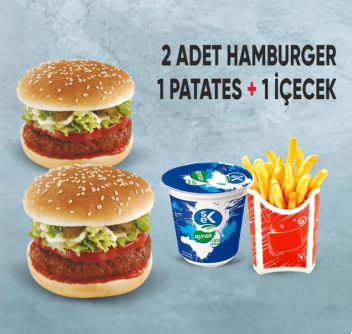 2'li Et Hamburger Menü