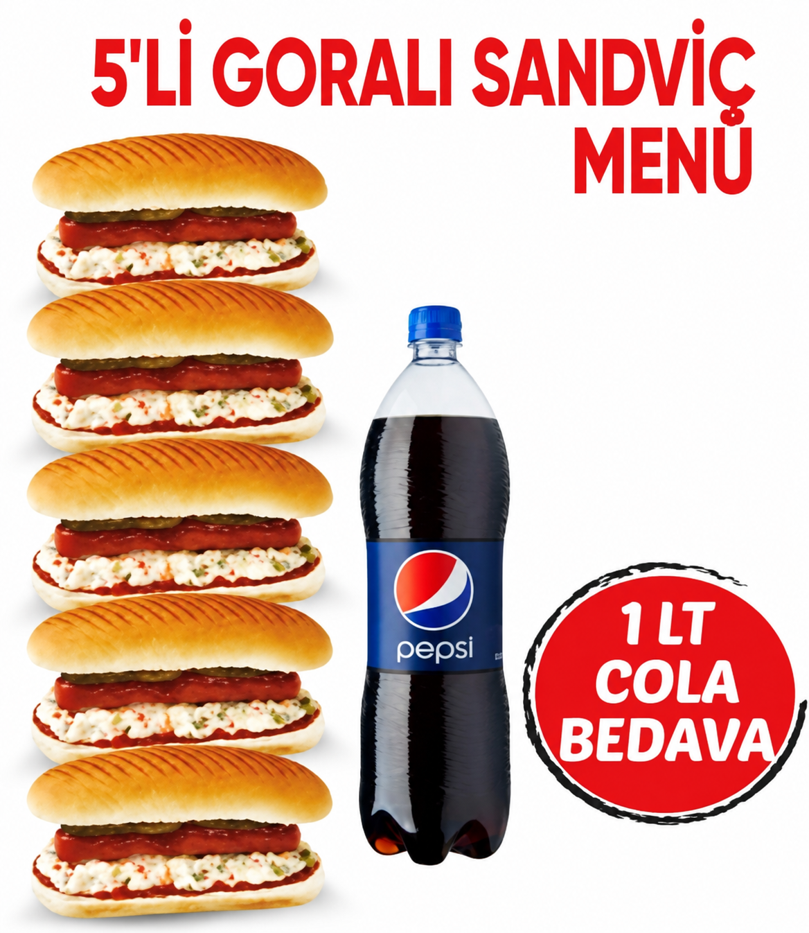 5'li Goralı Sandviç Menü
