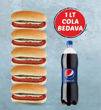 5'li Sosisli Sandviç Menü